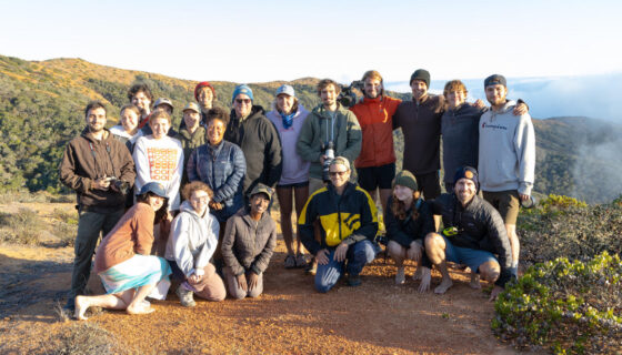 Coastal Media Project students on Santa Cruz Island 2022